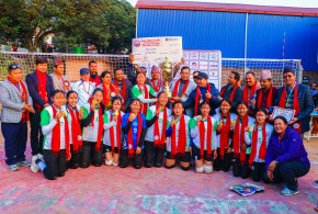 ‘स्व. मनोज श्रेष्ठ स्मृति कप २०८२’ महिला भलिबलको उपाधि धादिङ टिम ‘ए’लाई